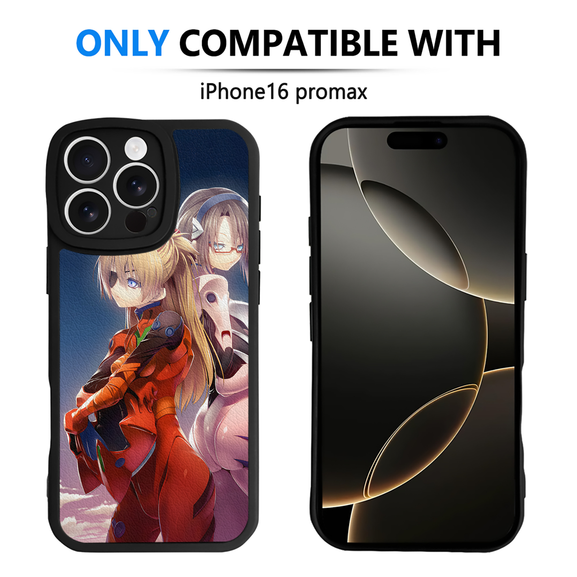 （画像用） EVA 新世紀エヴァンゲリオン 【iPhone 16シリーズ対応】シリコンスマホケース（レザー調） 材質：シリコン